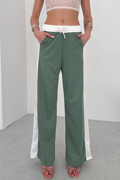 New Now MONA PANTALONI COZY CU PANOU DE CONTRAST LA TALE și LA LATĂ, ELASTIC LA TALE
