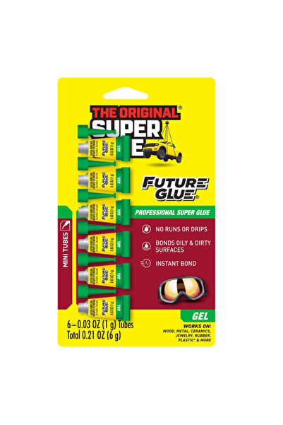 Super Glue غراء جل متعدد الأغراض عالي القوة من Future، 6 قطع، 1 غرام