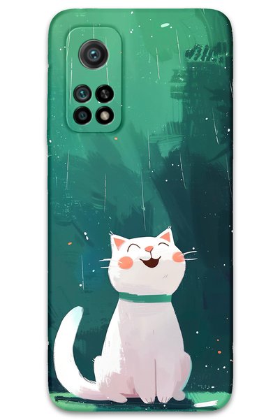 Gramaphone Xiaomi Mi 10t Pro Compatible Cat Pattern Phone Case + Screen Prote...