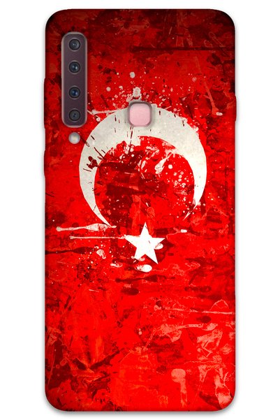 Gramaphone Galaxy A9 2018 Compatible Turkish Flag Pattern Phone Case + Screen...