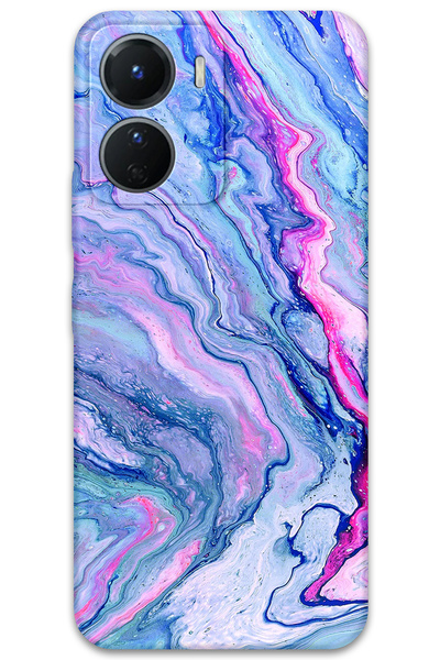 Gramaphone Vivo Y16 Compatible Marble Pattern Phone Case + Screen Protector -...