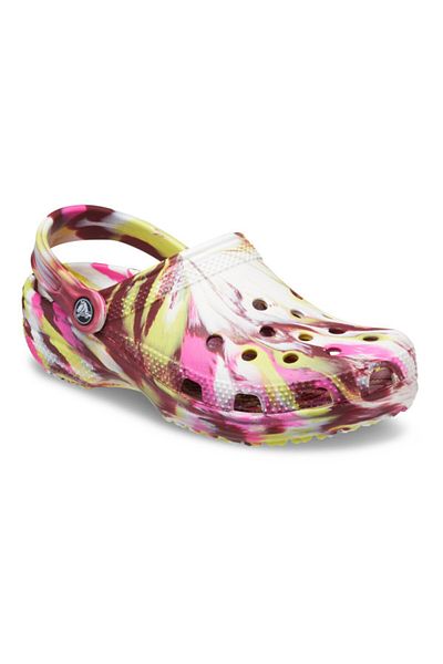 Crocs Clogs Crocs Classic Marbled Clog 36-37 EU - M4/W6 US Pink - Electric Pink/Multi