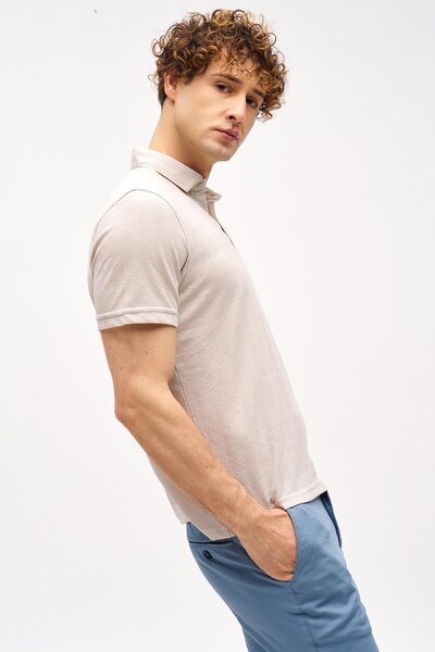 İgs ЧОЛОВІЧА ТЕКСТИЛЬНА СТАНДАРТНА ФУТБОЛКА З КНОПКАМИ НА КОМИРІ