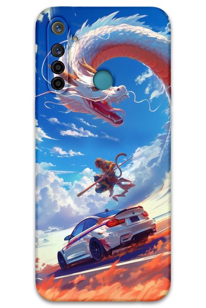 Gramaphone Realme 5I Compatible Car Pattern Phone Case + Screen Protector - 5764