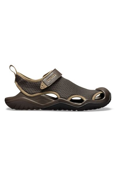 Crocs Swiftwater Mesh Deck Sandal 48-49 EU - M13 US Brown - Espresso
