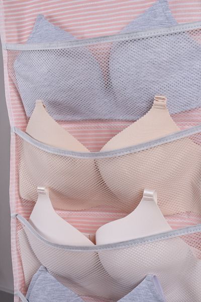 MorPort 20 Pockets In-Cabinet Underwear Organizer I Two-Sided Hanging In-Cabinet Bra Organizer