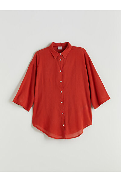 LC Waikiki Strandkleid mit Hemdkragen für Damen