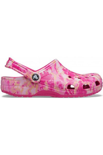 Crocs Clogs Crocs Classic Bleach Dye Clog 38-39 EU - M6/W8 US Pink - Candy Pink