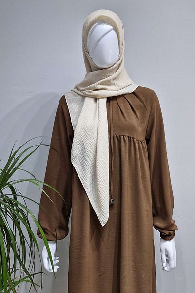 Robaya Tesettür Clover Ayrobin Fabric Robe Hijab Dress