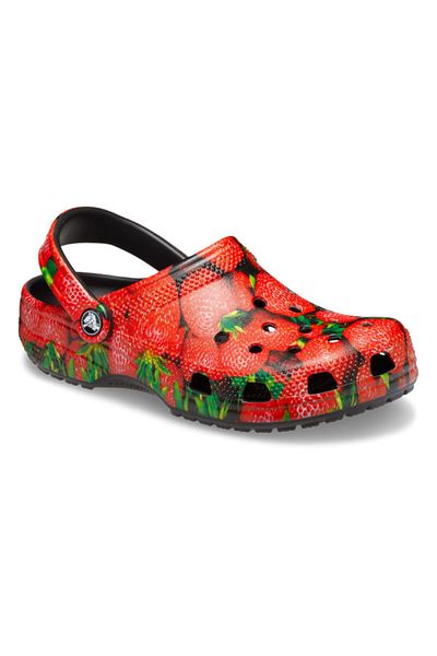 Crocs Saboți Classic Hyper Real 36-37 EU - M4/W6 US Roșii - Roșu/Negru
