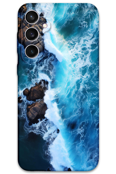 Gramaphone Galaxy S25 Plus Uyumlu Mermer Desenli Telefon Kılıfı + Ekran Koruy...