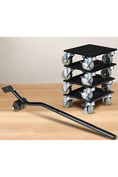 FOXMAG24 Σετ μετακόμισης επίπλων 5 τεμαχίων, μέταλλο και σιλικόνη, περιστρεφό...