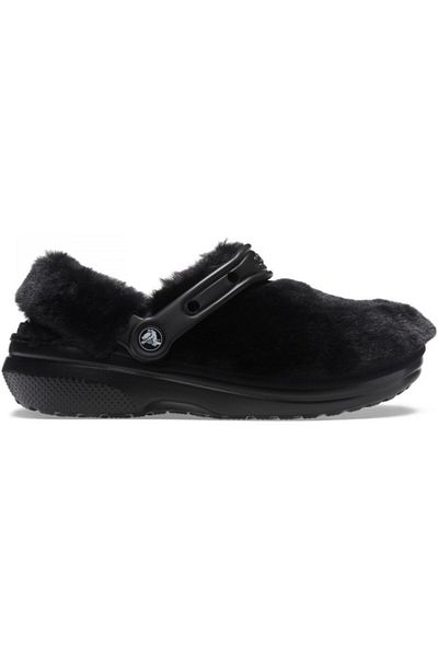 Crocs Crocs Classic Fur Sure Clogs Black - Black 36-37 EU - M4/W6 US