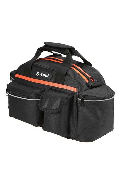 Generic B-SOUL 15L Bike Rear Seat Bag Rack Trunk Basket Pannier Bag Cycling Luggage Storage Case Shoulder Ha