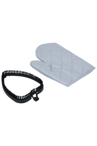 Edison Steam Iron, Stand, 330ml, 1500W - White Silver