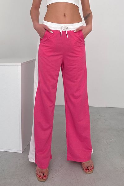 New Now MONA PANTALONI COZY CU PANOU DE CONTRAST LA TALE și LA LATĂ, ELASTIC LA TALE