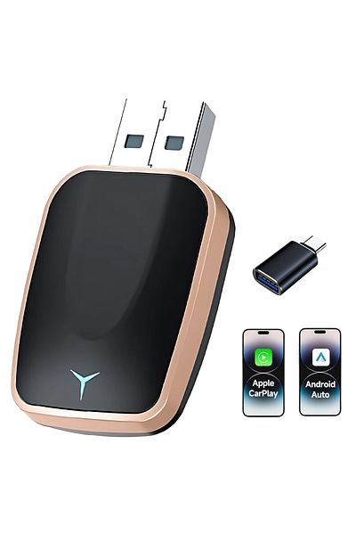 ATOMKIT Wireless Adapter ® For Carplay & Android Auto, Variety of Applications, Lux Operating System