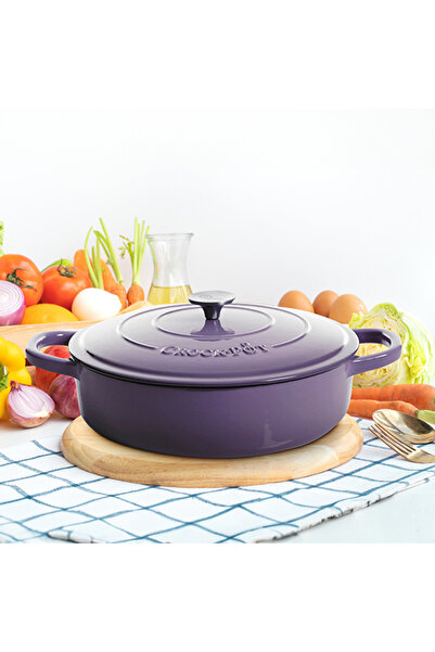 Crockpot® Vas de fontă emailată, 4.7L, rotund, lavandă