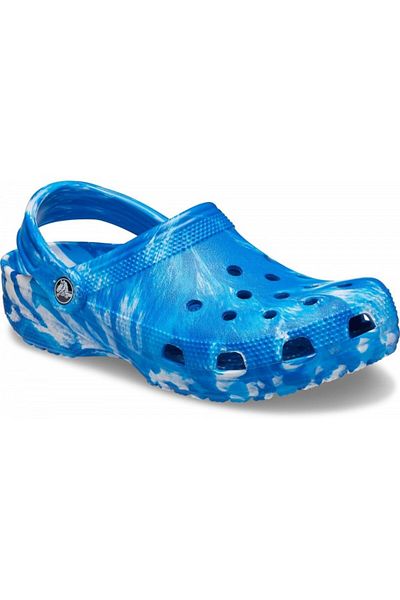 Crocs Classic Marbled Clog 46-47 EU - M12 US Blue - Bright Cobalt/White