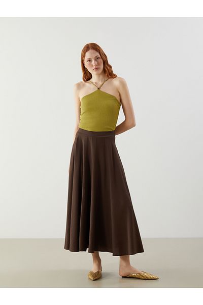 LC Waikiki A-Line Skirt with Zipper at the Waist
