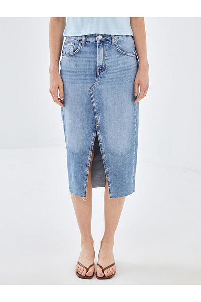 LC Waikiki Standard Fit Women's Jean Skirt