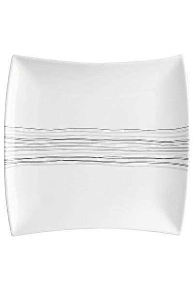 Secret de Gourmet Lines Design Square Porcelain Dinner Plate 26 cm