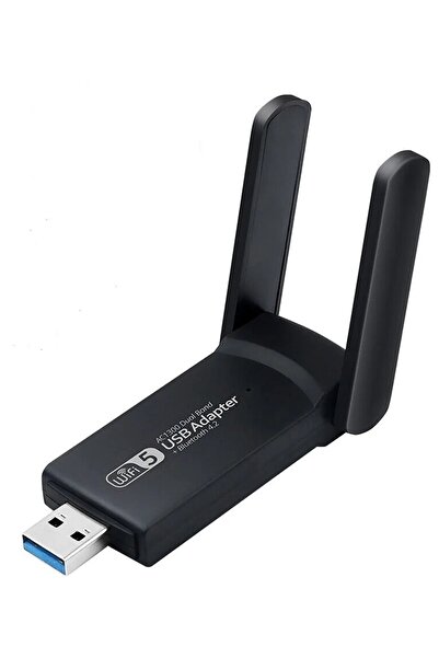 dual band 1300 Mbps Dual Band Usb Adaptör Kablosuz Wifi Alıcı 2.4ghz 5ghz Bluetooth Adaptör Versiyon New