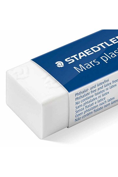 Staedtler Premium quality eraser, Staedtler Mars plastic, white
