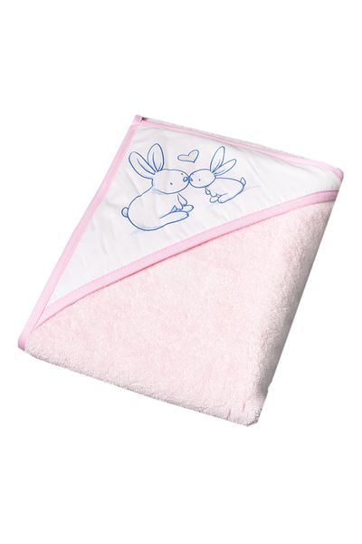 Tega Baby PROSOP BAIE MICUTII IEPURASI ROZ 80x80CM