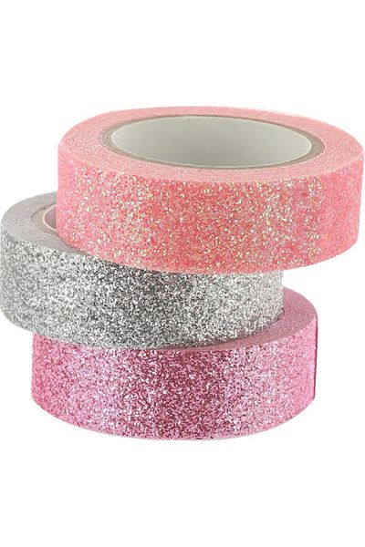 Roco Washi Tape – 3 Reels, 1" x 150", Assorted Colors