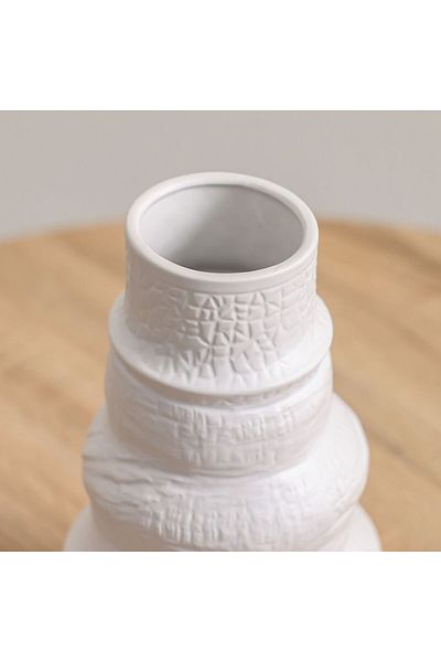 Danube Home Florence Ceramic Rope Swaddled Vase Tall 15X15X27.5Cm | Ceramic Vase Home Decor