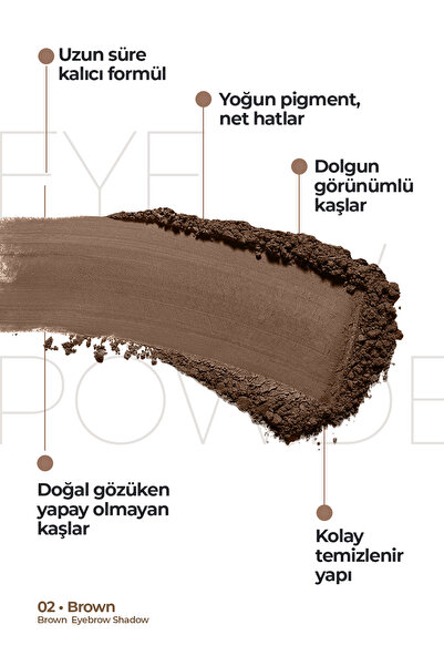 JOWE Eye Brow Color Kaş Farı - 02 Brown