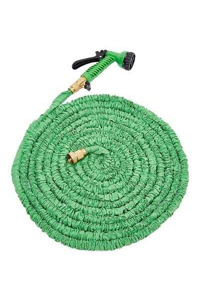 HALAMODO Expandable Magic Garden Hose With Sprayer Nozzle Green