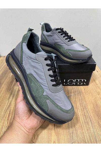 Serhat Özköroğlu Lfr-M2313 Leather Roller Shoes Gray