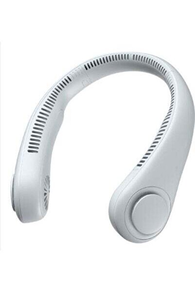 HALAMODO مروحة رقبة محمولة S2-0350 بيضاء