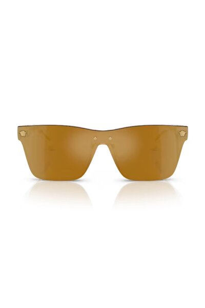 Versace Vk 4004U 1487I 28 Children's Rectangular Transparent Gold Bone Sunglasses