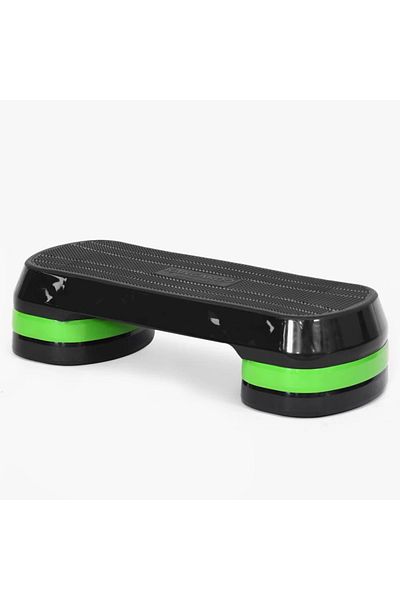 KANGAROO Black 3-Level Adjustable Exercise Step Stair with Kangaroo Non-Slip