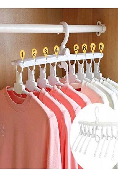 HALAMODO Foldable Clothes Drying Rack Hanger White 64x18.5cm