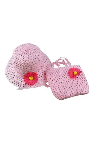 Generic Bluelans Little Princess Hat And Bag Set Light Pink