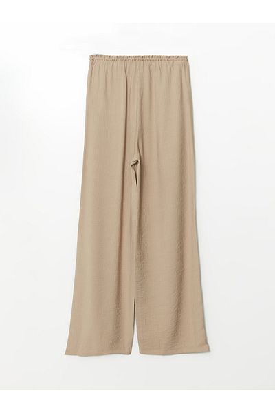 LC Waikiki Elastic Waist Textured Women's Trousers