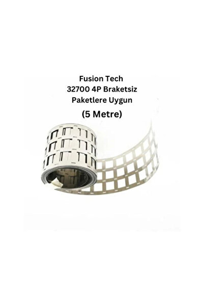 Fusion Tech 4P Nikel Kaplama 32700 Pil Punta Şeridi – 5 Metre, 0.15mm Kalınlı...