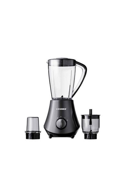Generic STARGOLD 3-in-1 Blender 600W with Juicer, Grinder, Chopper & 1.5L Jar, Pulse Function & Safety Lock