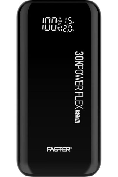 Faster Power Bank 22.5W, 30000mAh Portable Charger with Dual USB & Type-C Ports, Fast Charging with