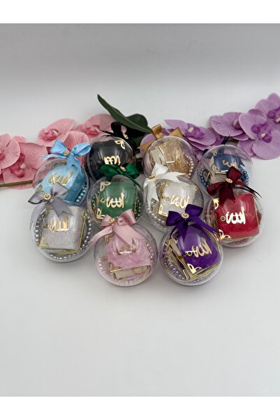 Uğurlu Hac mini kuran inci tesbih fanus set 10 adet