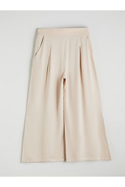 LC Waikiki Women's Linen Blended Pants with Elastic Waist