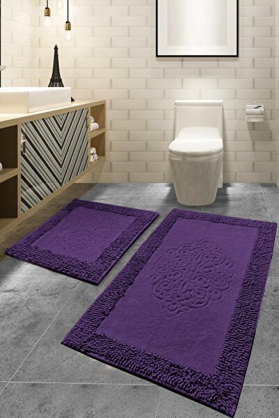 UnicUtil Set covorase baie 2 piese, Deluxe Soft, UnicUtil, Violet, Multicolor