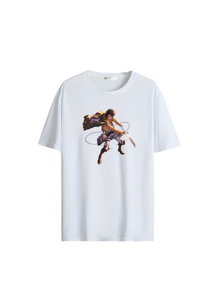 Gölge Store تي شيرت للجنسين مطبوع عليه رسوم متحركة مقاس كبير