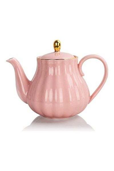 HALAMODO Heat Resistant Glass Tea Set Pink 800ml