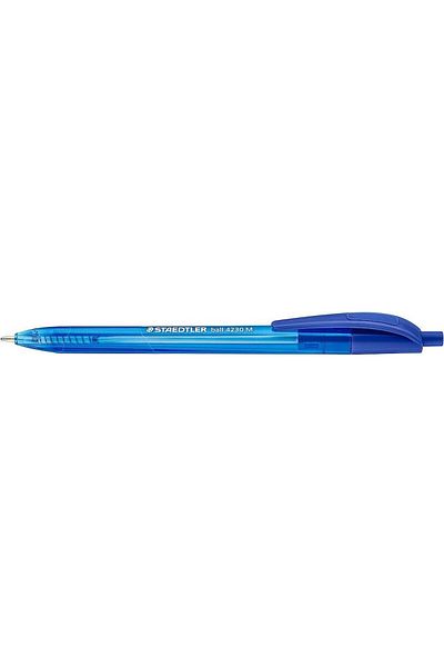 Staedtler Set of 10 ballpoint pens, retractable, Staedtler 4230 M Blue