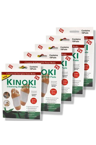 Kinoki Set of 50 HOZRO Kinoki Patches, for Detoxifying the Body and Improving Your Health